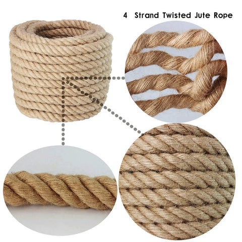 Heavy Duty Manila Rope 1 Inch By 100 Feet Twisted Natural Fiber For Landscaping Crafts Boating And Outdoor Projects Strong Tie Down For Home Garden Marine Gear And Everyday Hauling