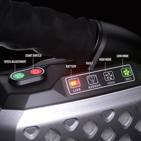 Control panel of Welding Helmet With Integrated Respirator And Auto Darkening Shield, 99.95 Percent PAPR Filtration