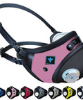 All Day Reusable Air Filtration Mask With 99.8 Percent Filtration, Anti Fogging, 360 Degree Seal, active carbon layer, pink