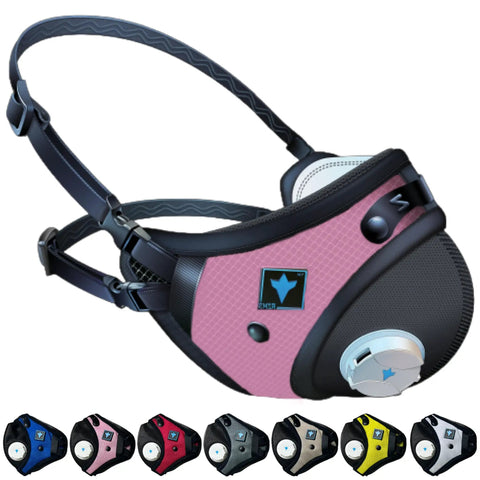 All Day Reusable Air Filtration Mask With 99.8 Percent Filtration, Anti Fogging, 360 Degree Seal, active carbon layer, pink
