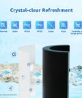 Illustration showing filter components for LT1000PC Replacement Refrigerator Water Filter For LG And Kenmore 46-9980, NSF Certified