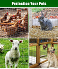 Heavy Duty Galvanized Wire Mesh Roll Shut Out Unwanted Critters Hassle Free Rock Solid Rust Proof Hardware Cloth for chickens, rabbits, goats, and dogs.