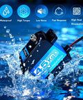 Two Pack 45Kg High Torque RC Steering Servo With 8.4V Coreless Stainless Steel Gears Waterproof Low Profile 180-Degree in water