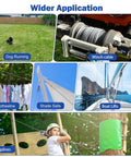 Applications of Beefy Heavy Duty 50 Foot Stainless Steel Wire Rope Kit With Quarter Inch Cable for yard, marine, and recreation