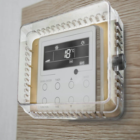 Lockable Thermostat Cover Box With Key For Wall Mount HVAC Control Panel Protects Your AC And Heating Unit Clear Plastic Lock Box