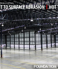 Wide view of a commercial space featuring Straight Up Tough Matte Concrete Floor Coating For Garages Stops Oil Gas Grease And Tires Blocks Surface Dust Delivers Self Priming Heavy Duty Protection Three Gallon Complete Kit.