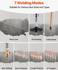 7 welding modes of 90E Stud Welder Dent Repair Kit With 110V Spot Welder And Slide Hammer Dent Puller For Auto Body Dent Removal