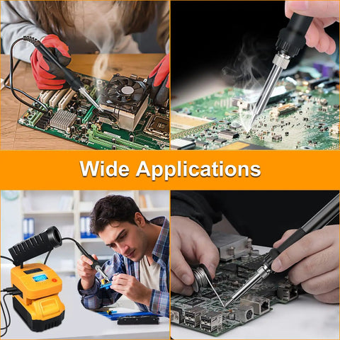 Cordless Soldering Iron Station For 20V Max Batteries With USB Type C Fast Heating Portable Soldering Tool in electronic repair use