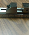 Beefy 2 By 5-1/2 Inch Tool Maker's Precision Screwless Vise 705-02 New Built From Tool Steel With Square And Parallel Accuracy To 0.0005 Inch, Jaw Width 2 Inches, Opening 2 Inches, Length 5-1/2 Inches, Heavy Duty Craft Bench Vise on ruler