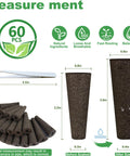 60 Pack Hydroponic Grow Sponges for Indoor Gardens Replacement Seed Pods Compatible With AeroGarden iDOO and Most Brands
