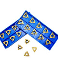 Pro Grade 60 Degree Threading Inserts Set For CNC Lathe, Universal 16ER AG60 And 16IR AG60 Carbide Cutting Inserts, 20 Pieces