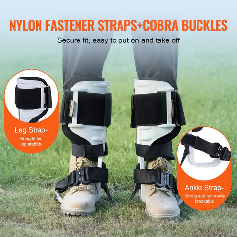 Lightweight Aluminum Tree Climbing Spikes 1 Pair With Straps And Spike Protectors 350 Lb Load Capacity Arborist Gear
