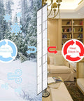 Insulated Door Curtain With Thermal Magnetic Self Sealing Eva Door Screen Keeps Drafts Out And Stops Cold Air From Escaping