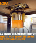 Heavy Duty 3.25 HP Soft Start Router Motor With Hella Smooth Variable Speed and Electronic Load Compensation for Rock Solid Woodworking Benchtop Jobs built in a router lift