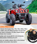 Starter Solenoid Relay For 4 Stroke GY6 Engine 50cc To 250cc ATV shown with compatible ATV on scenic road.