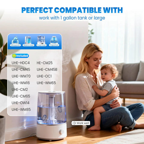 Easy Drop In Demineralization Cartridge For Ultrasonic Humidifiers Pack Of 12 Stops Hard Water Build Up And White Dust Purifies