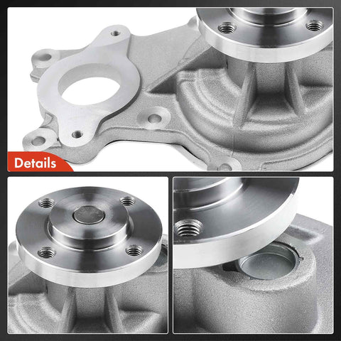 Engine Water Pump With Gasket Replacement For Ford F-150 2011-2016 Expedition 2015-2017 Transit-150 250 350HD 2015-2019 Lincoln Navigator 2015-2017 4-Bolt Pulley Flange Fits showing details