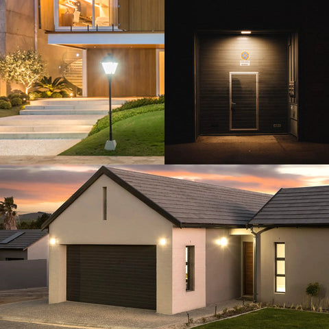 Radar Motion Sensor LED Flood Bulb Outdoor Use 15W 5000K Daylight PAR38 E26 Base 1500LM Dusk To Dawn 100W Equivalent 360 Degree Motion Detection Wide Coverage 2 Pack on home exterior lights