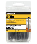 Premium Trim Screws Number 6 By 2 1 4 Inch Black Coated Square Drive Flat Head in retail packaging, 50 pack for drywall carpentry.