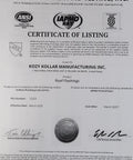 Certificate of listing for Inside Install Roof Flange For Pipe Flashing No Climbing Needed Works With Architectural Shingles