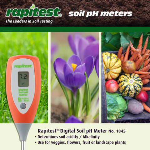 Digital Soil pH Meter For Easy Garden Testing With Instant Readouts From 3.5 To 9.0, Soil Only Design, flower and vegetables