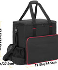 Heavy Duty Big Buddy Heater Carry Bag With Thick Padded Interior And Anti Slip Bottom Multiple Pockets Extra Durable Portable Storage Case For MH18B Propane Heater Fits Buddy Heaters Perfectly Bag Only showing size dimensions.