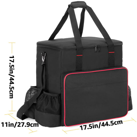 Heavy Duty Big Buddy Heater Carry Bag With Thick Padded Interior And Anti Slip Bottom Multiple Pockets Extra Durable Portable Storage Case For MH18B Propane Heater Fits Buddy Heaters Perfectly Bag Only showing size dimensions.