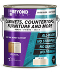 All In One Refinishing Paint For Furniture And Cabinets And More, No Stripping Sanding Or Priming Needed, Quick Easy Application, Off White Gallon can