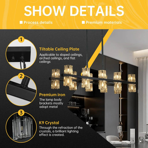 Show details of Wagon Wheel 9 Light Farmhouse Chandelier In Matte Black 32 Inch Industrial Pendant Light Fixture for Dining Room Kitchen Island Bedroom Living Room Foyer Vintage Rustic Modern Ceiling Light