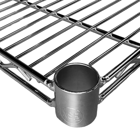 Tough As Nails Chrome Wire Shelving Unit 36 By 72 Inches Rock Solid 600 Pound Weight Limit NSF Approved Steel Rack For Home Or Business Quick Snap Assembly Set Of Two That Is Totally Awesome