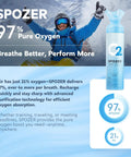 Portable 10 Liter Oxygen Canisters With Leak Proof Mask 97 Percent Pure O2 Oxygen Tank For Athletes Snow Scene