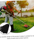 Eight Pack Lawn Spike Laces For Grass Spiked Shoes Straps Garden Aerator Shoes Nylon Laces Adjustable For Easy Yard Aeration While You Hustle Through The Grass with a lawn mower in the background
