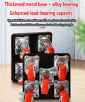 Heavy Duty Furniture Movers With 4 Wheels And Lift Arm Tool Set For Easy Move Heavy Sofa Couch or Appliance Across Hard Floors Like Tile or Wood Without Scratching Surfaces, showing upgraded thickened metal base and wheels.