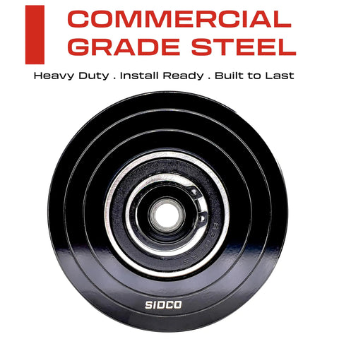 Commercial grade 4 Inch V Groove Wheel Solid Steel Built Tough Heavy Duty Inverted V Shape Wheel for Slide Gates