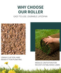 Comparison of soil preparation with 24 Inch Lawn Roller With 13 Gallon Capacity Heavy Duty Steel Yard Roller for effective lawn care.