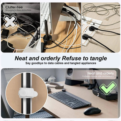 Silicone Cable Straps Set 24 Pcs For Bundling Earphones Chargers Cords And Wires Reusable Elastic Easy To Clean Cable Ties use examples