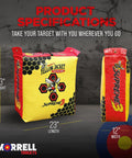 Yellow Jacket Supreme 3 Archery Target Bag Dual Sided 23x12 Inches, weatherproof, shown with dimensions and logo.
