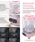 Game Changing Go Anywhere Portable Mini Washing Machine For Socks And Underwear With Hassle Free Cordless Operation Ultra Compact 3 Liter Tank displaying controls and bionic pulsator.