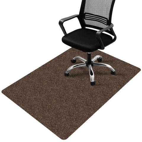 Office Chair Mat For Hardwood And Tile Floors 48 By 36 Inches Large Anti Slip Desk Chair Mat For Rolling Chairs Hard Floor Protector For Home Office Coffee Color Not For Carpet.