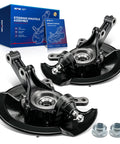 Direct Fit Front Steering Knuckle And Wheel Bearing Hub Assembly Replacement For Honda Civic 2001-2002 2 Pack Front Passenger And Driver Side Replaces 698478 698479 boxes and parts shown