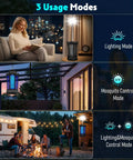 Various usage scenarios of Outdoor And Indoor 3 In 1 4500V Mosquito Killer with Camping Light in home and outdoor settings.
