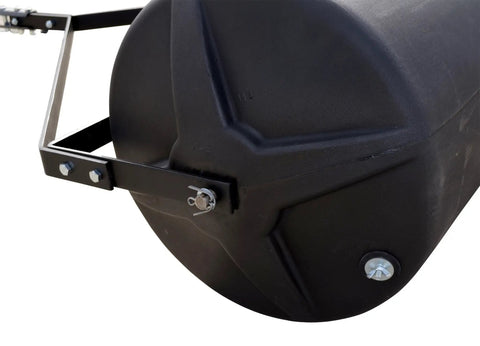 Tow Behind Lawn Roller 18-Inch By 36-Inch Heavy Duty Poly Roller With 40 Gallon Capacity, close-up of side molded spokes