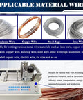 Heavy Duty Automatic Wire Cutting Machine For Stainless Steel And Copper Wire No Fuss Metal Stripper and Welding Cable Trimmer with wire samples
