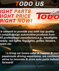 TODO US automotive products with a sunset background emphasizing quality parts and commitment to drivers' safety.