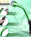 Green 16 Inch Watering Wand With 1000 Holes And Thumb On Off Control Detachable Seedling Head Heavy Duty Garden Sprayer Wand