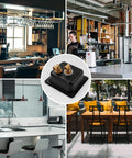 Bar Ready Cup Rinser For Coffee Shops And Home Bar Use Black Glass Pitcher Rinser That Cleans In 1-3 Seconds Quick Rinse 6.9x6.4x2.6"