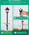 Easy installation steps for Low Voltage Landscape Pathway Lights 12V 3W 120LM 3000K Seed Glass Orbs with connectors.