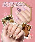 Soft Pink Purple Nude Cat Eye Gel Nail Polish Set With Five Colors HEMA Free And TPO Free Soak Off UV LED Kit Gift