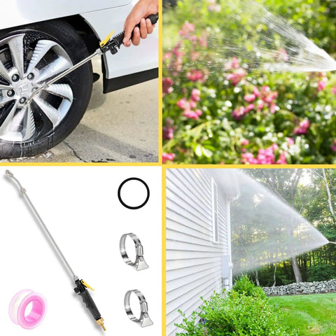 29 Inch Sprayer Wand Replacement With Universal Stainless Tube Brass Barb used for car washing and garden watering.