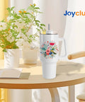 8 Pack 40 Oz Sublimation Tumbler With Handle Blank Insulated Large Travel Cup Stainless Steel For DIY Craft Heat Press Print